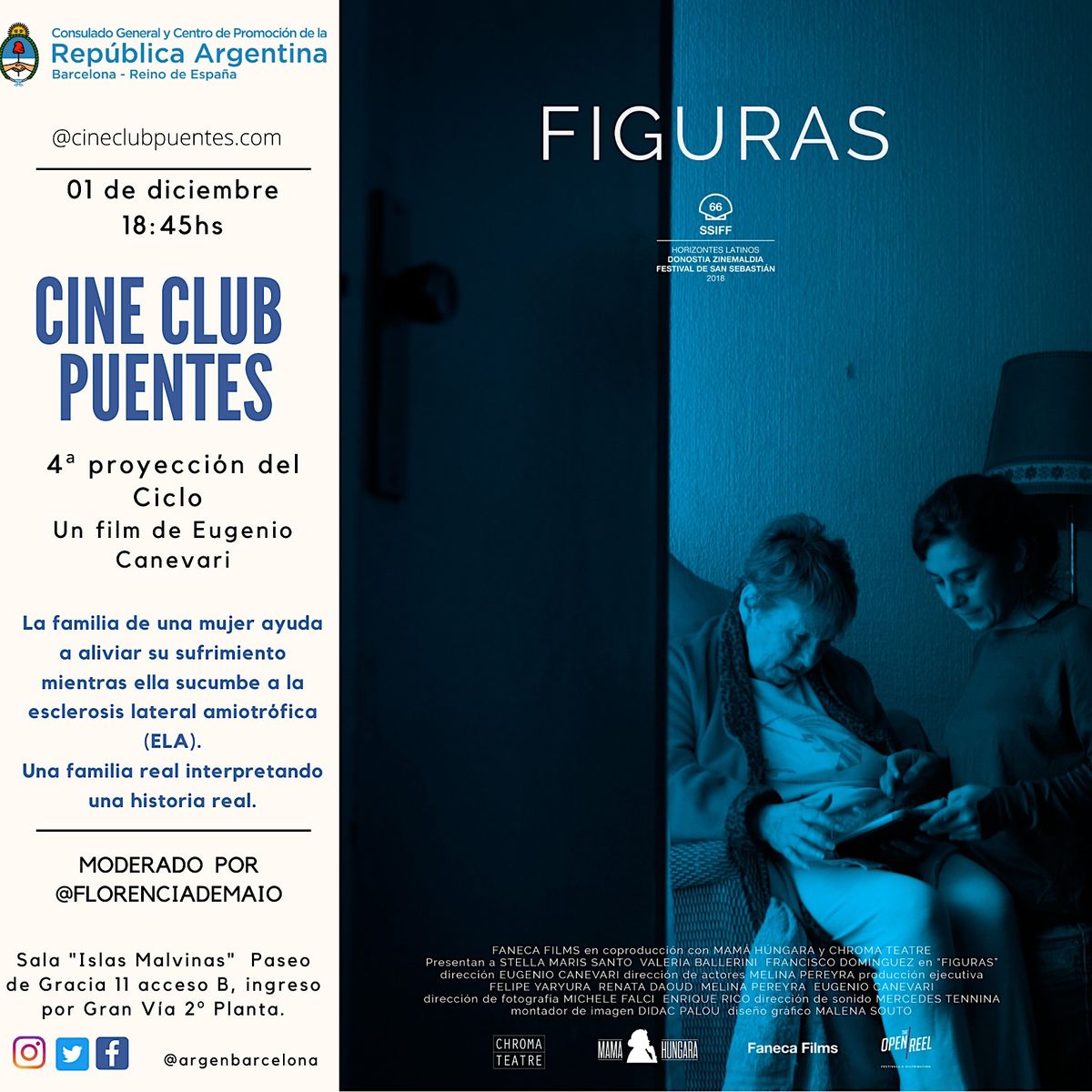 CINECLUB PUENTES: "Figuras" de Eugenio Canevari.