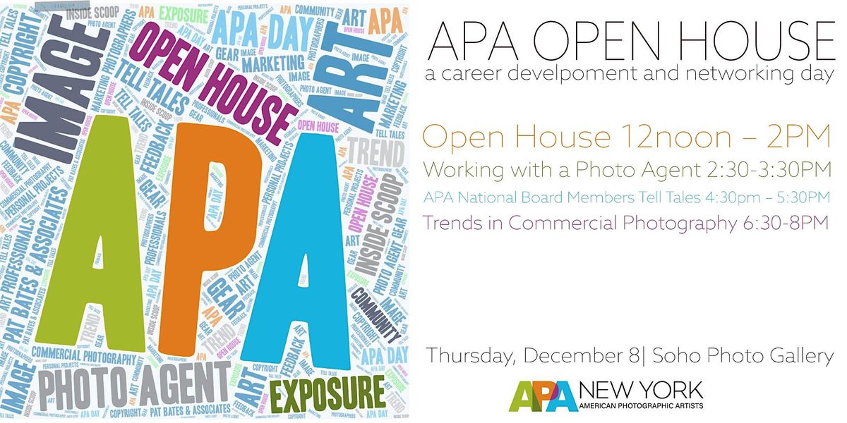 APA Open House: A Career Development & Networking Day for Photographers