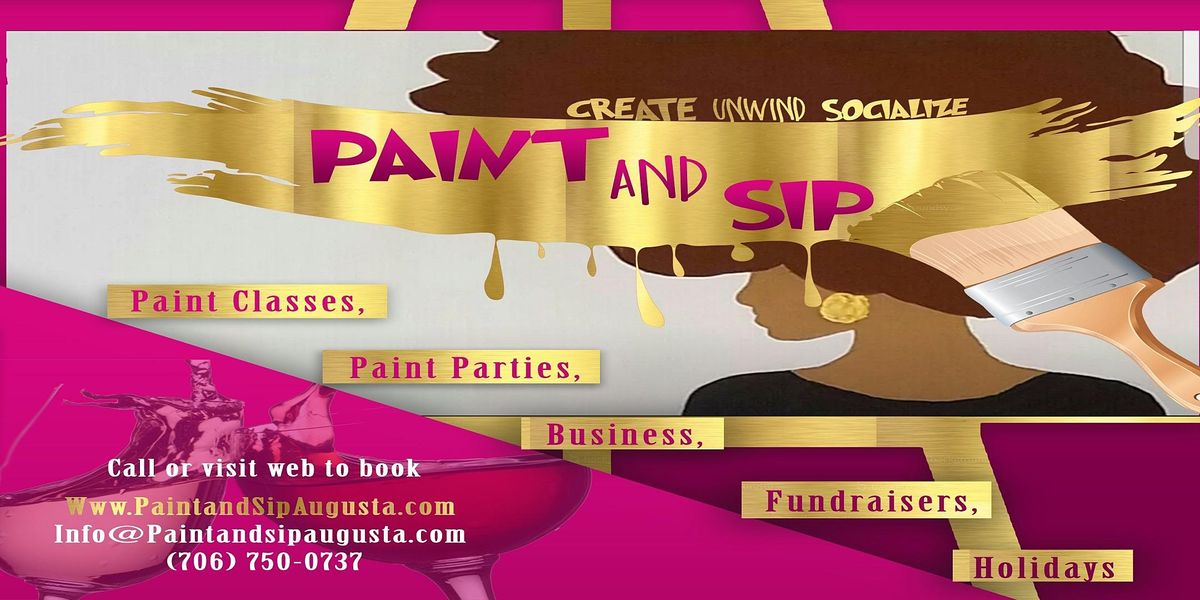 Paint and Sip Unlimited Drinks, Stars and Strikes, Augusta, 12 March 2022