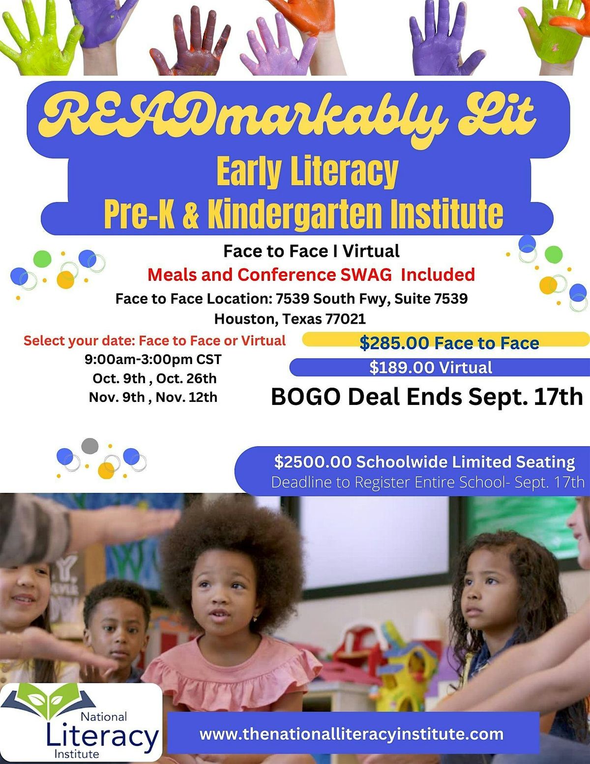 READmarkably Lit Prek & Kindergarten Early Literacy Conference