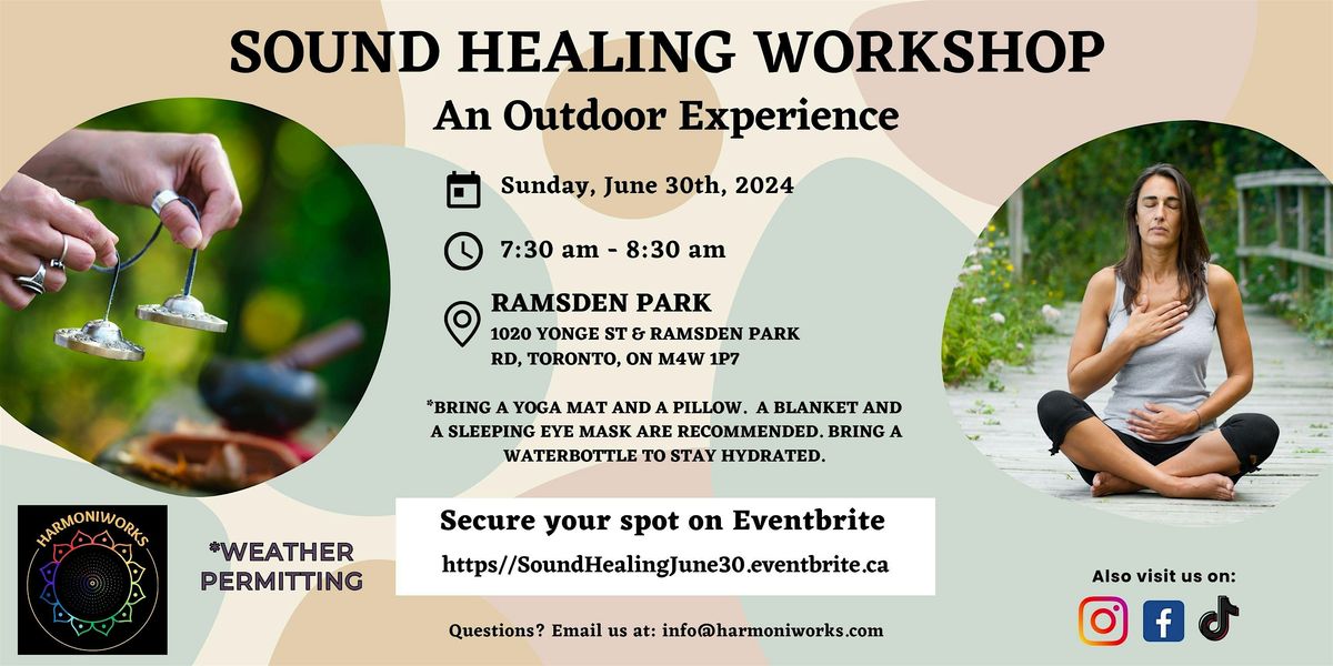 Sound Healing Workshop for Groups (Outdoor Experience)