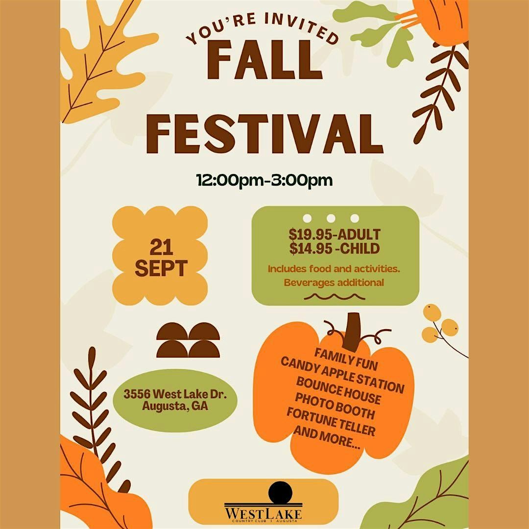 Fall Community Festival at West Lake CC!