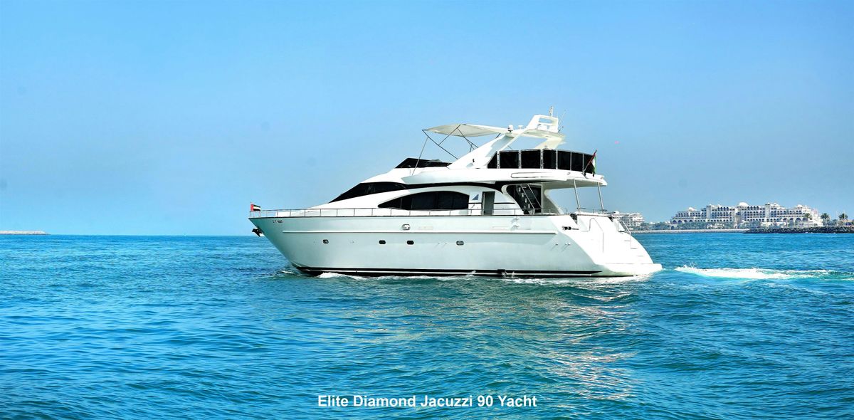 2-6 Hour Yacht Rental - Diamond Jacuzzi 90ft 2023 Yacht Rental - Dubai