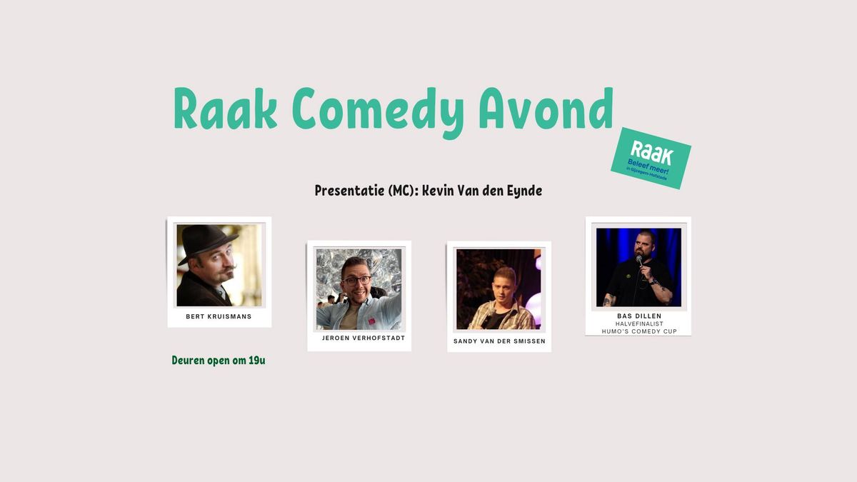 Raak Comedy avond