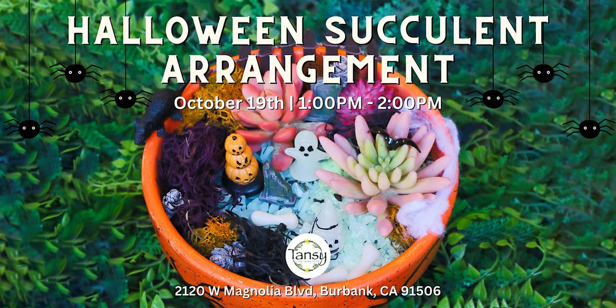 Halloween Succulent Arrangement Workshop