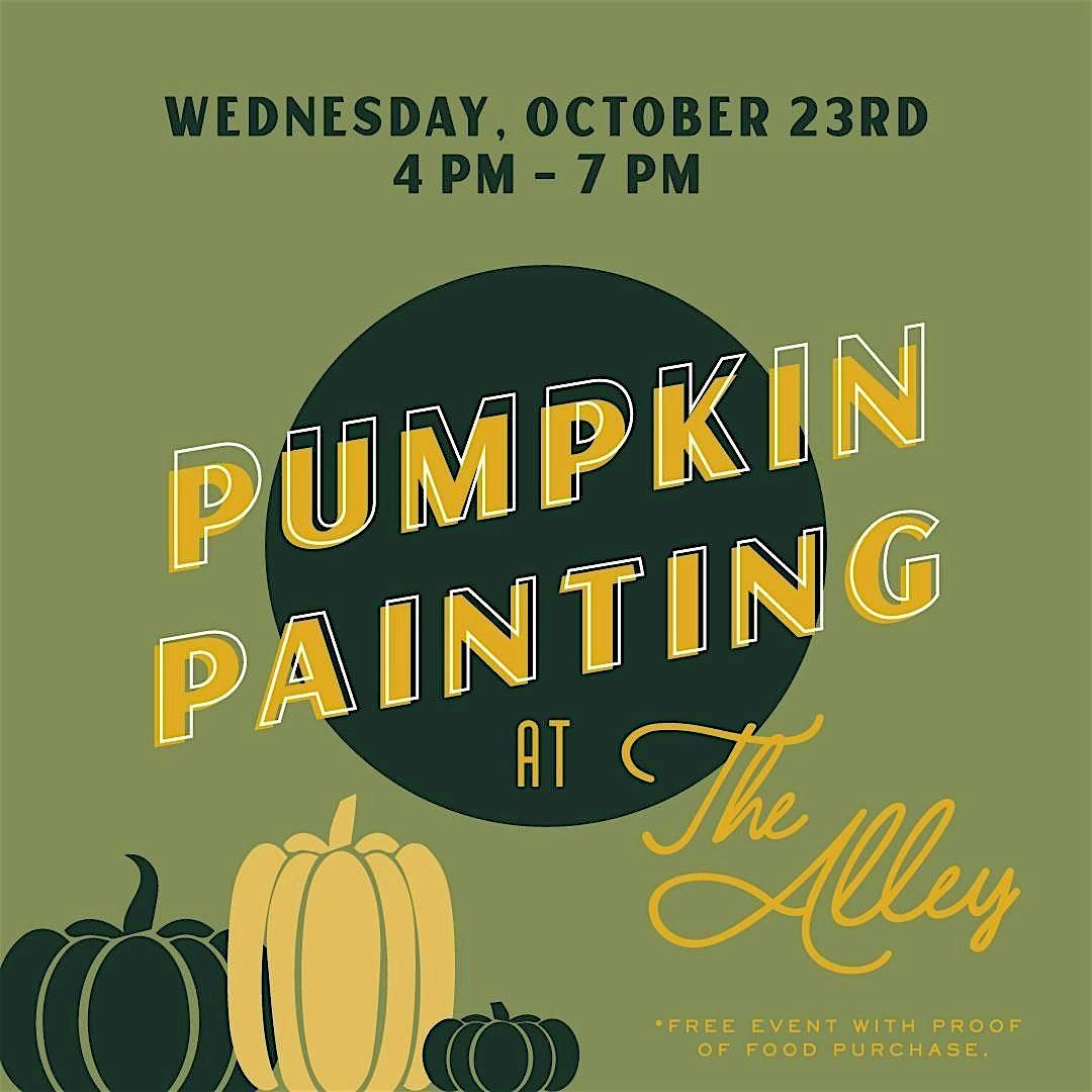 Pumpkin Painting at The Alley