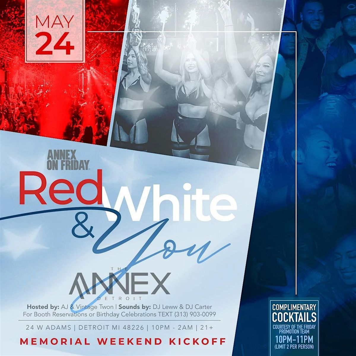 Annex on Friday Presents Red White & You on May 24