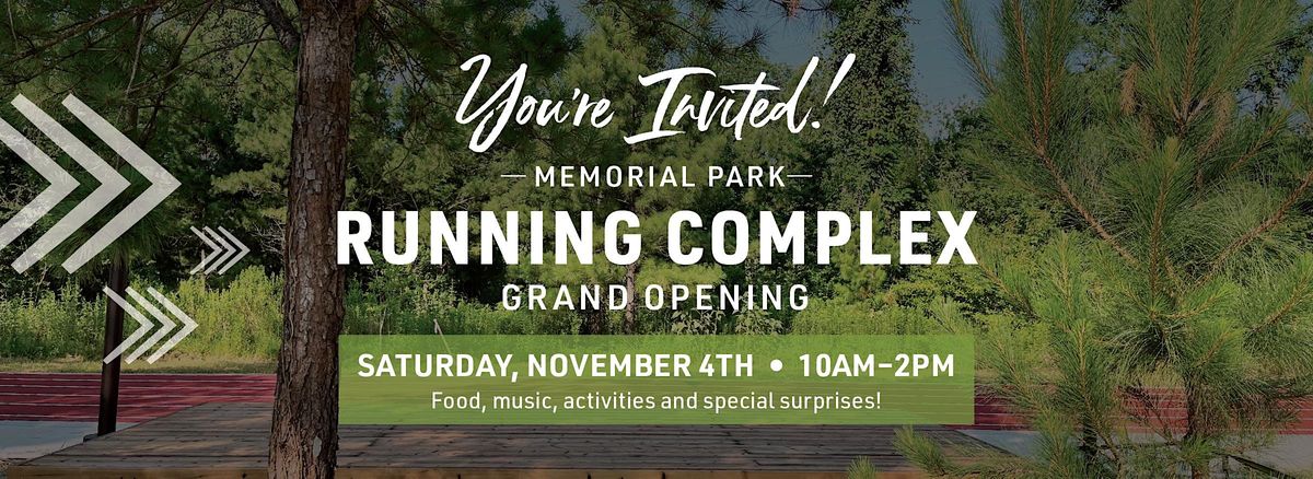 Memorial Park Running Complex Grand Opening