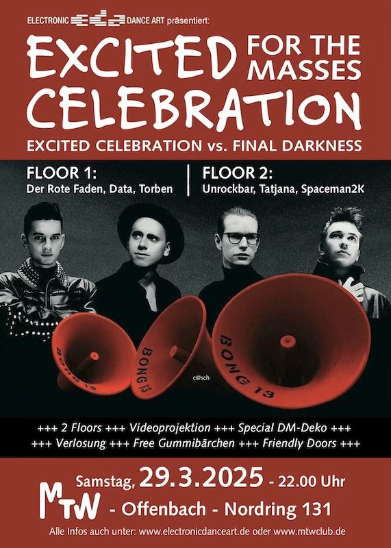 Excited Celebration vs Final Darkness auf 2 Floors - PreParty zur neuen #DepecheBoot Saison 2025