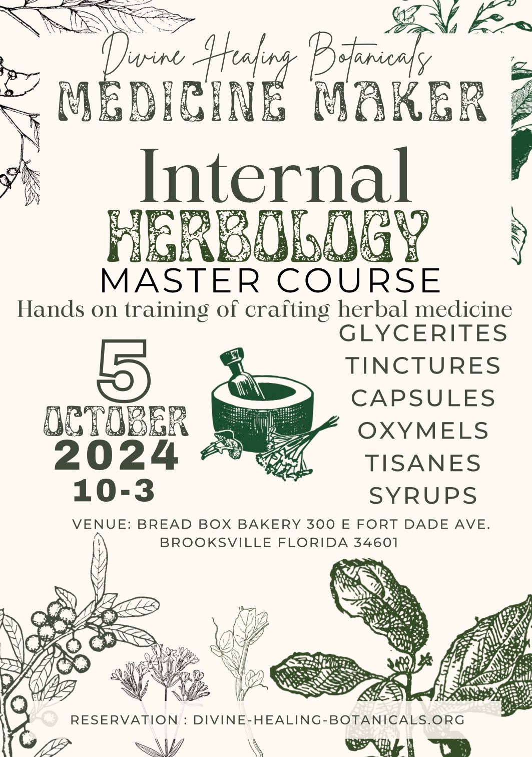 MASTER COURSE: Internal Herbology 