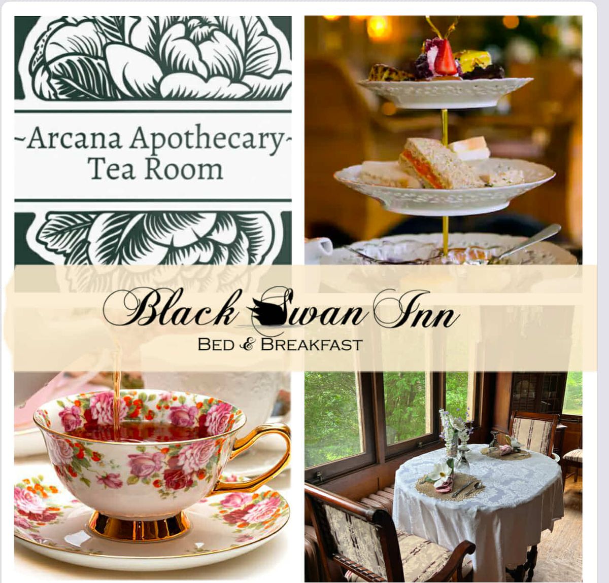 Arcana Apothecary Tea Room 2 Seatings 12 & 3 