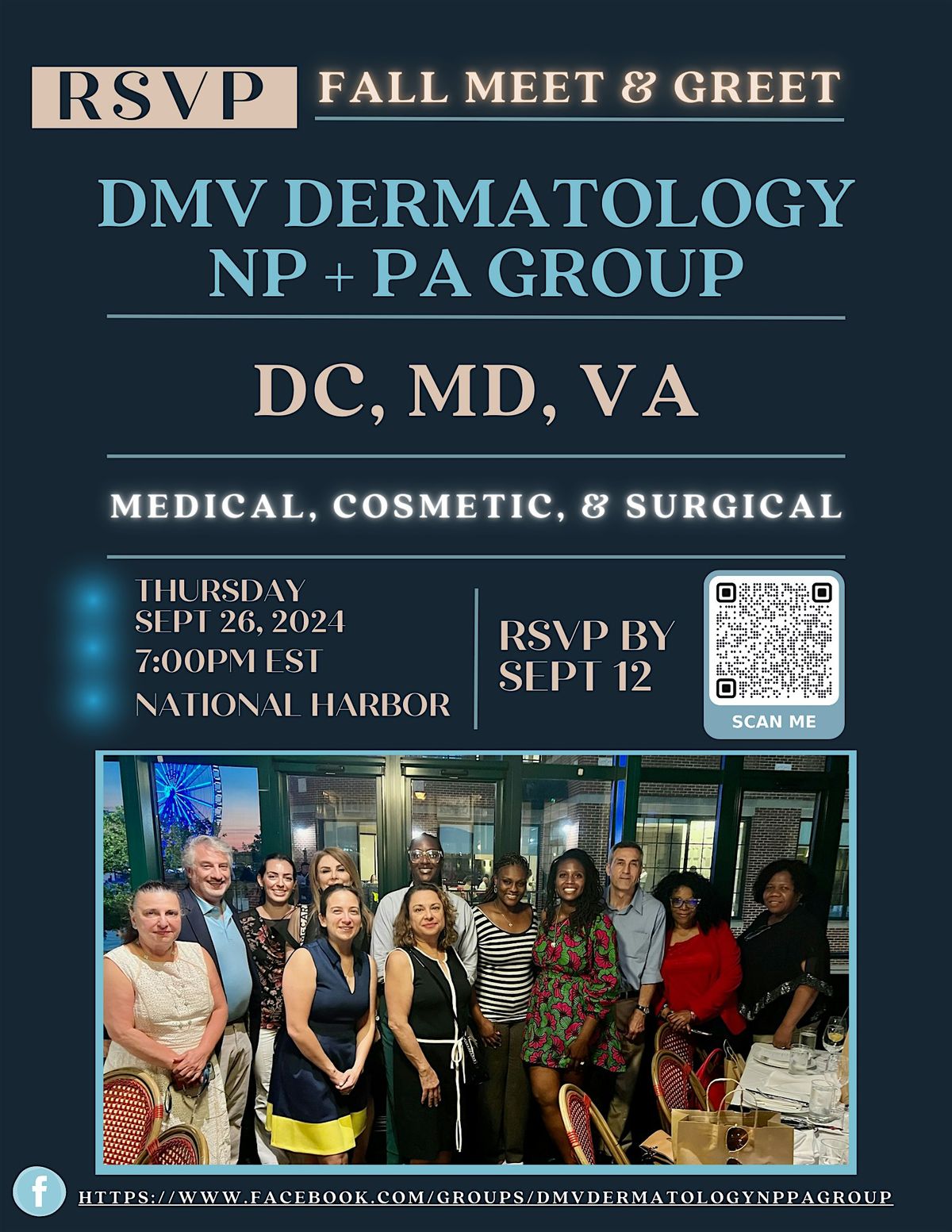 DMV Dermatology NP + PA Group Fall Meet & Greet