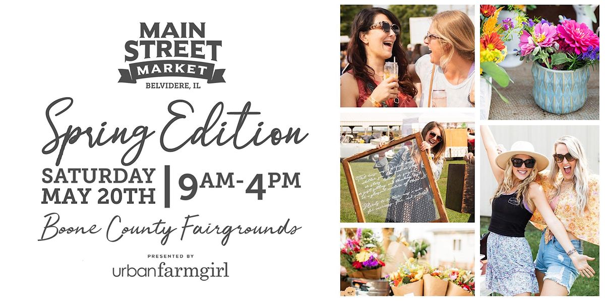 Urban Farmgirls Main Street Market, Boone County Fairgrounds, Belvidere