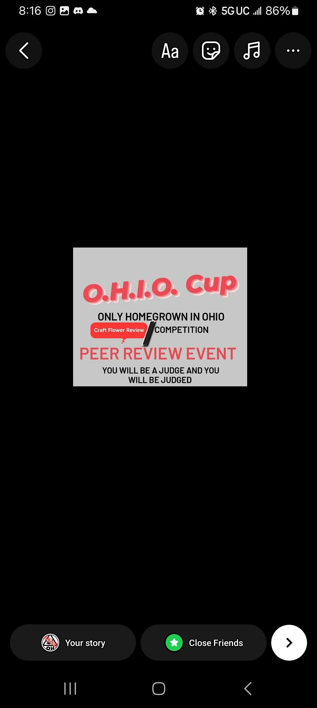 O.H.I.O. CUP      "Personal Cup" 1st 14 of 28