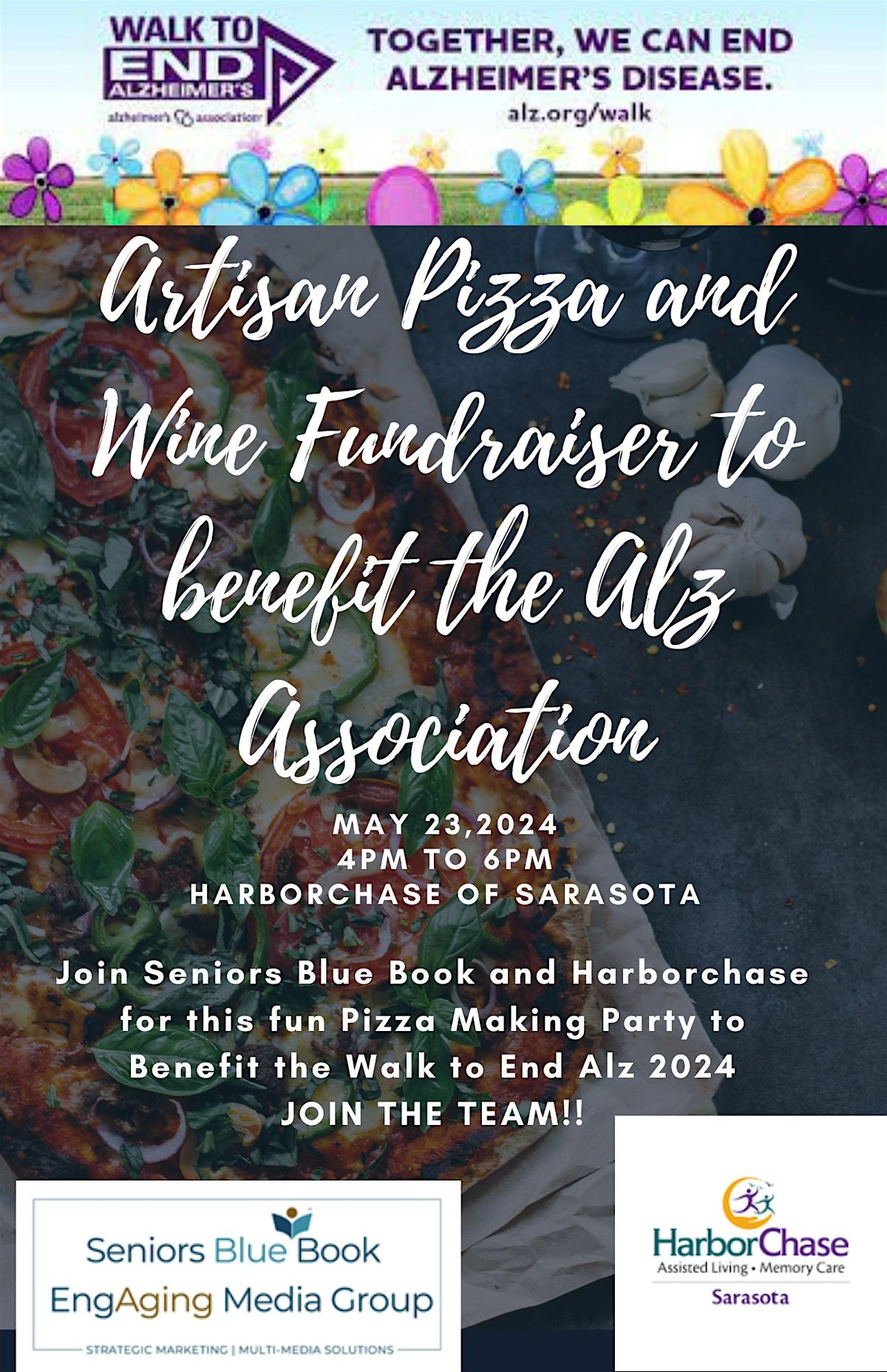 Pizza Making & Wine Party to Benefit The Walk to End Alzheimer's 2024