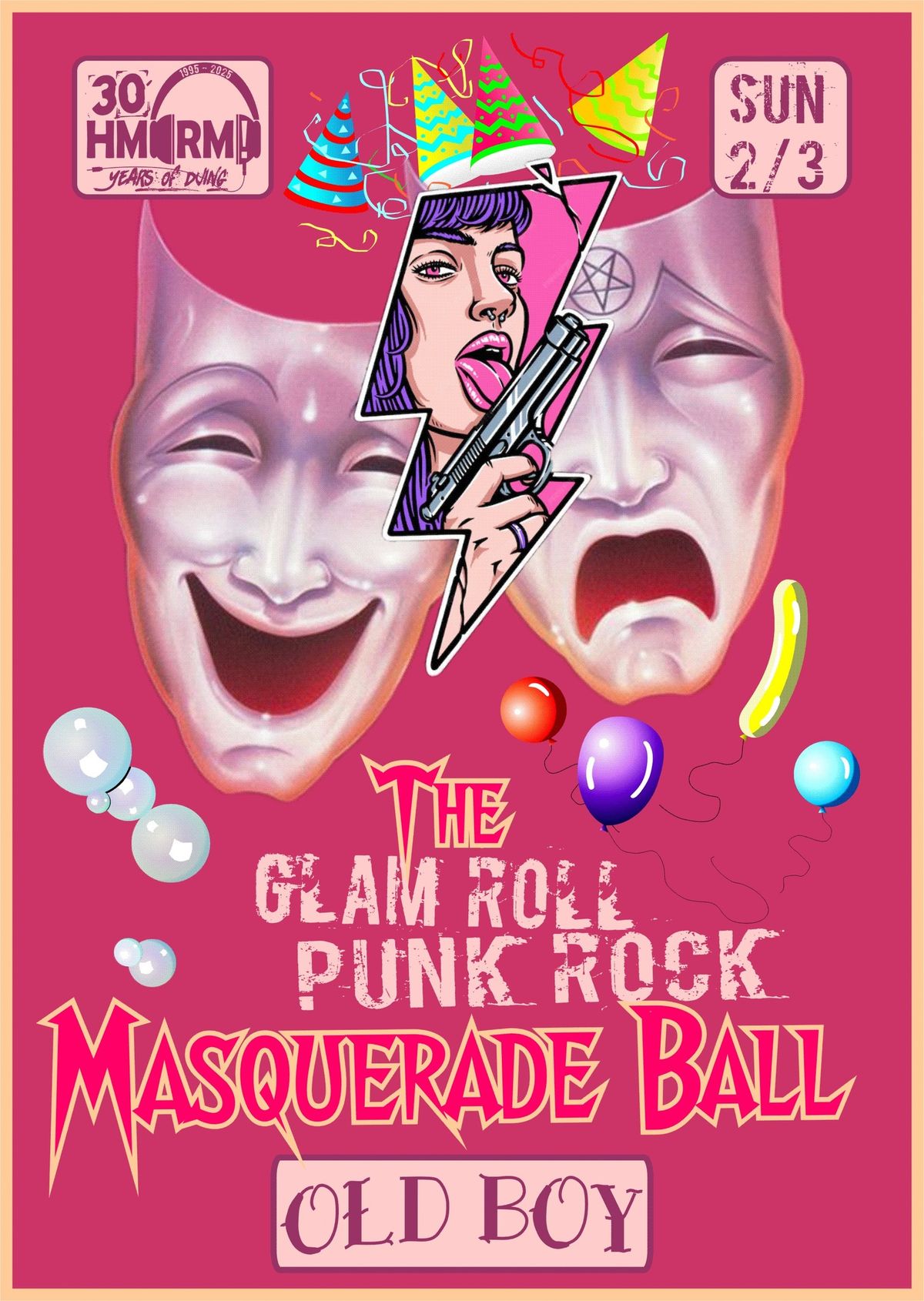 The OLD BOY Masquerade Ball by HMRM! SUNDAY 2\/3