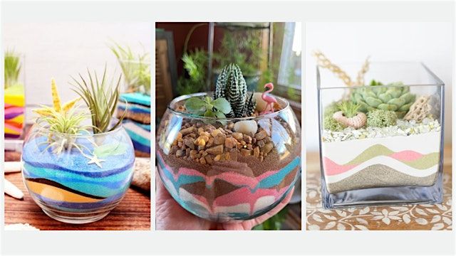 Make Your Own Sand Art Terrarium at Cool Beans Cafe