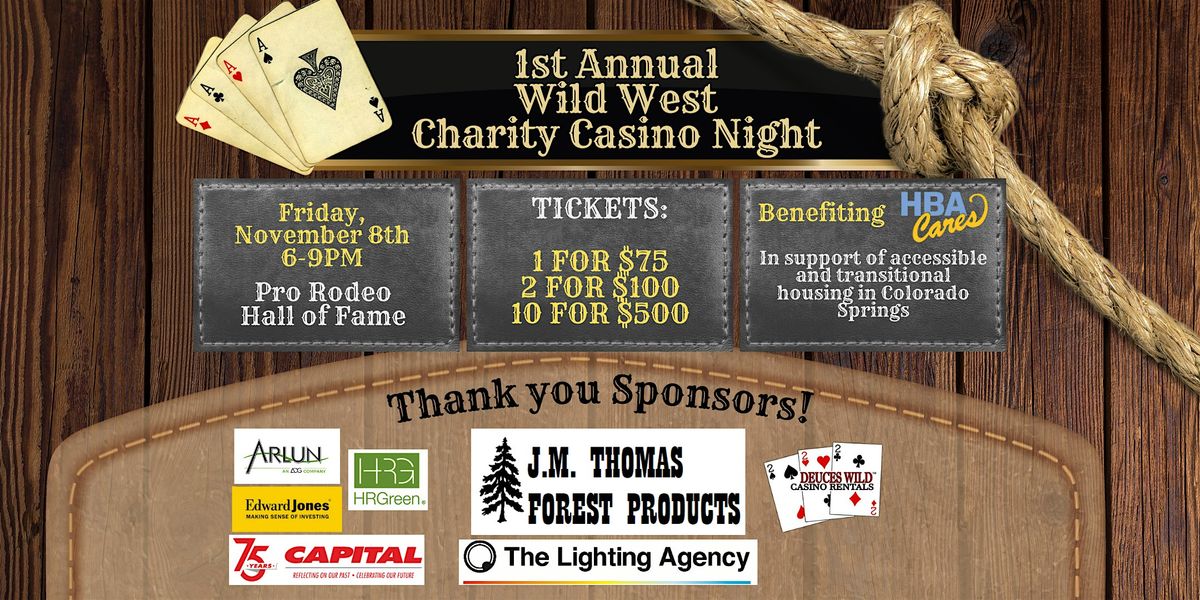 HBA Cares Wild West Charity Casino Night