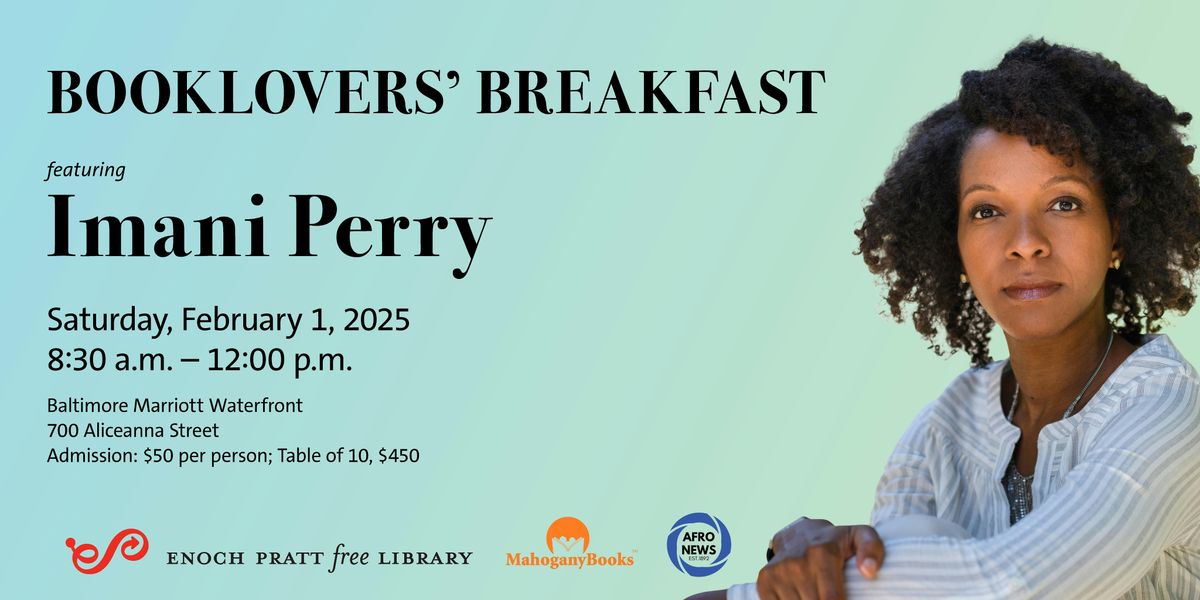 Booklovers' Breakfast featuring Imani Perry