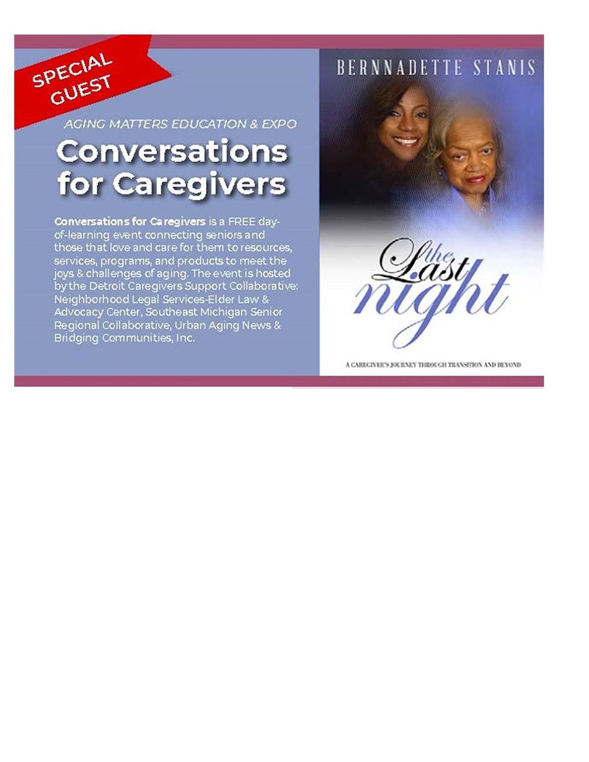 Aging Matters Education & Expo, Conversations with Caregivers