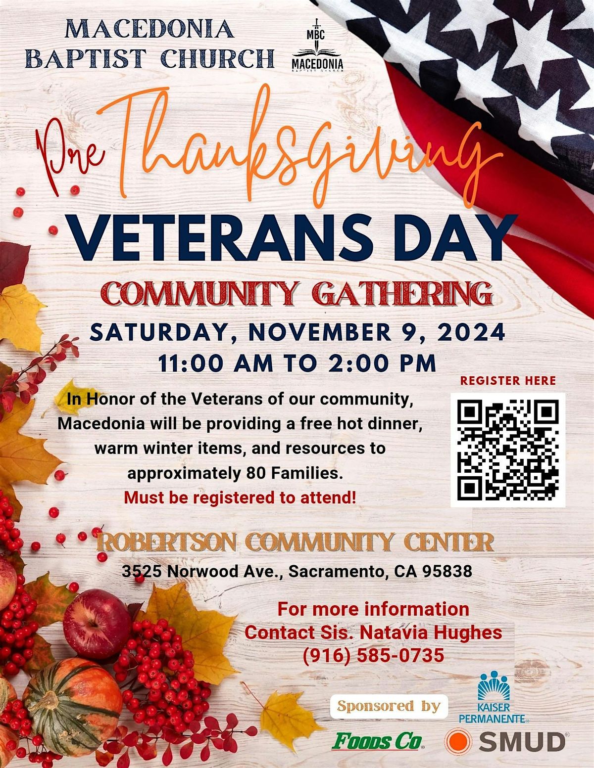 Thanksgiving and Veterans Day Celebrations