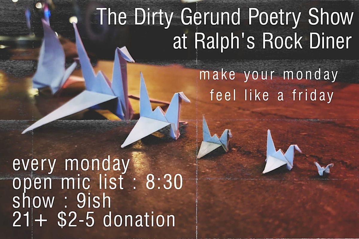 The Dirty Gerund Open Mic & Poetry Show