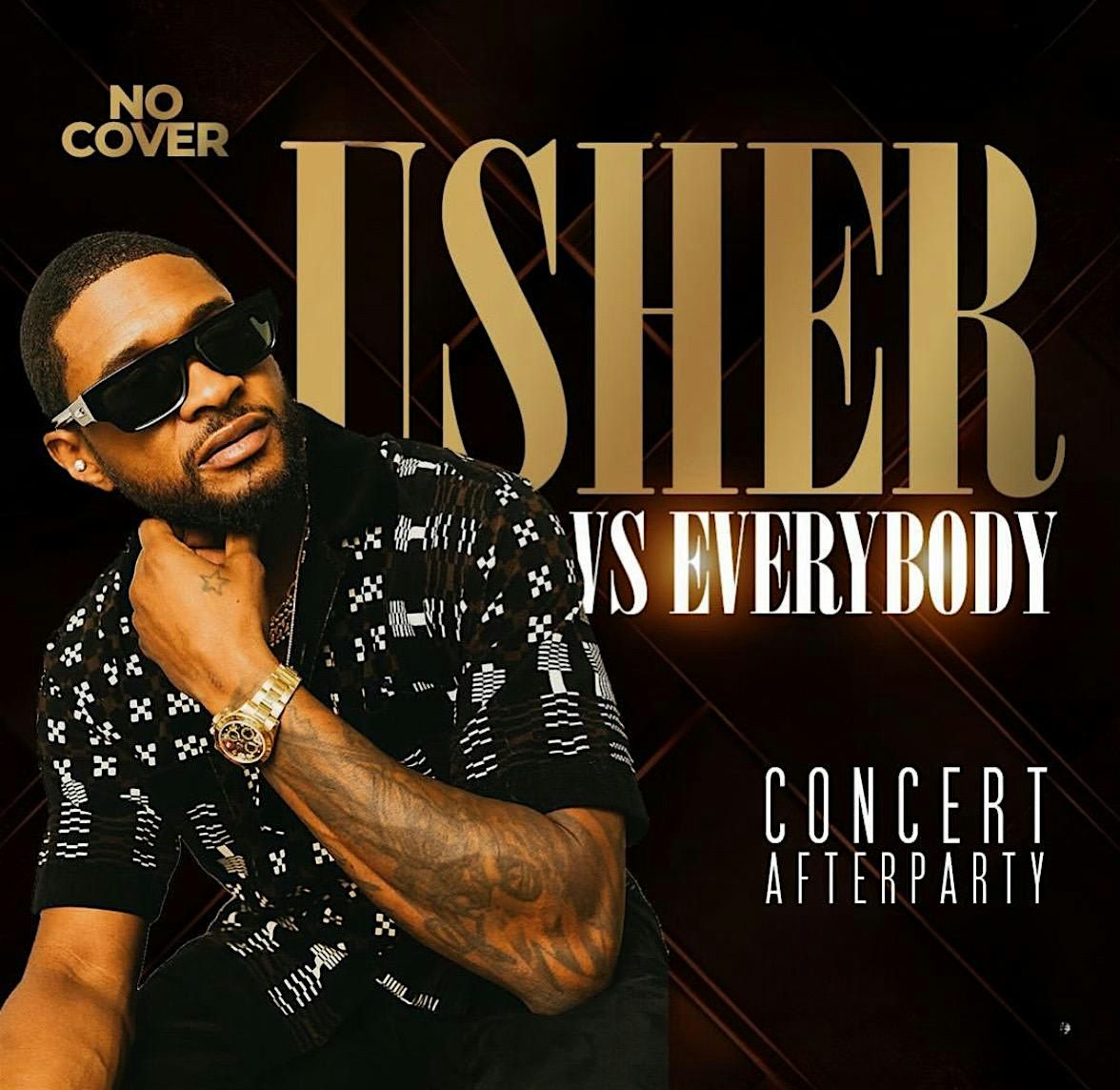 Usher vs everybody concert after party! After the concert we partying at slush! Free entry! $5 shots