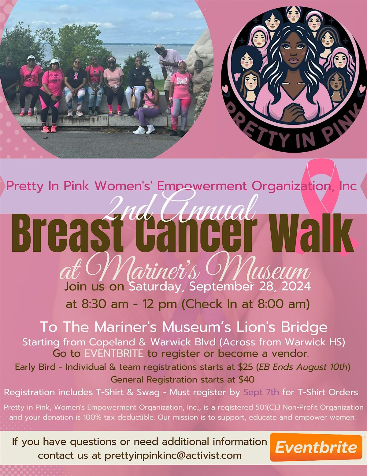 Pretty In Pink 2nd Annual Breast Cancer Walk at Mariner's Museum