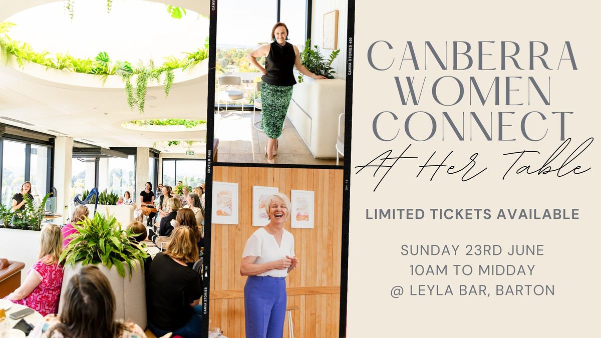Canberra Women Connect - AHT Gathering with Guest Speaker Sally Dooley