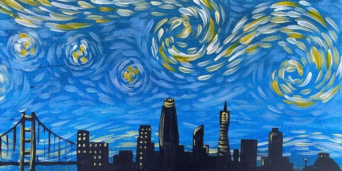 Starry Night - WA - Paint and Sip by Classpop!\u2122