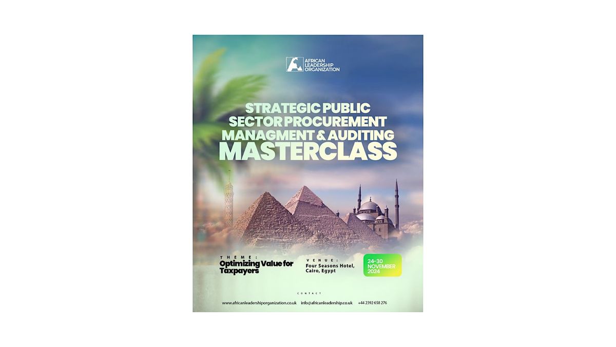 Strategic Public Procurement & Auditing Masterclass