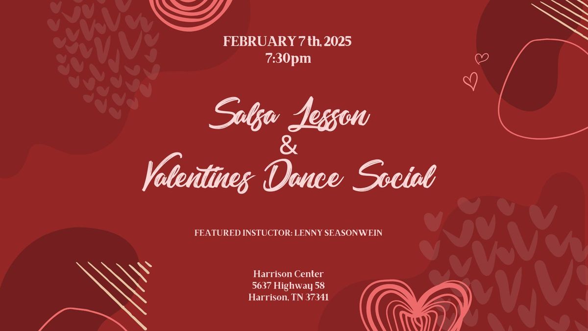 Salsa Lesson & Valentines Dance Social