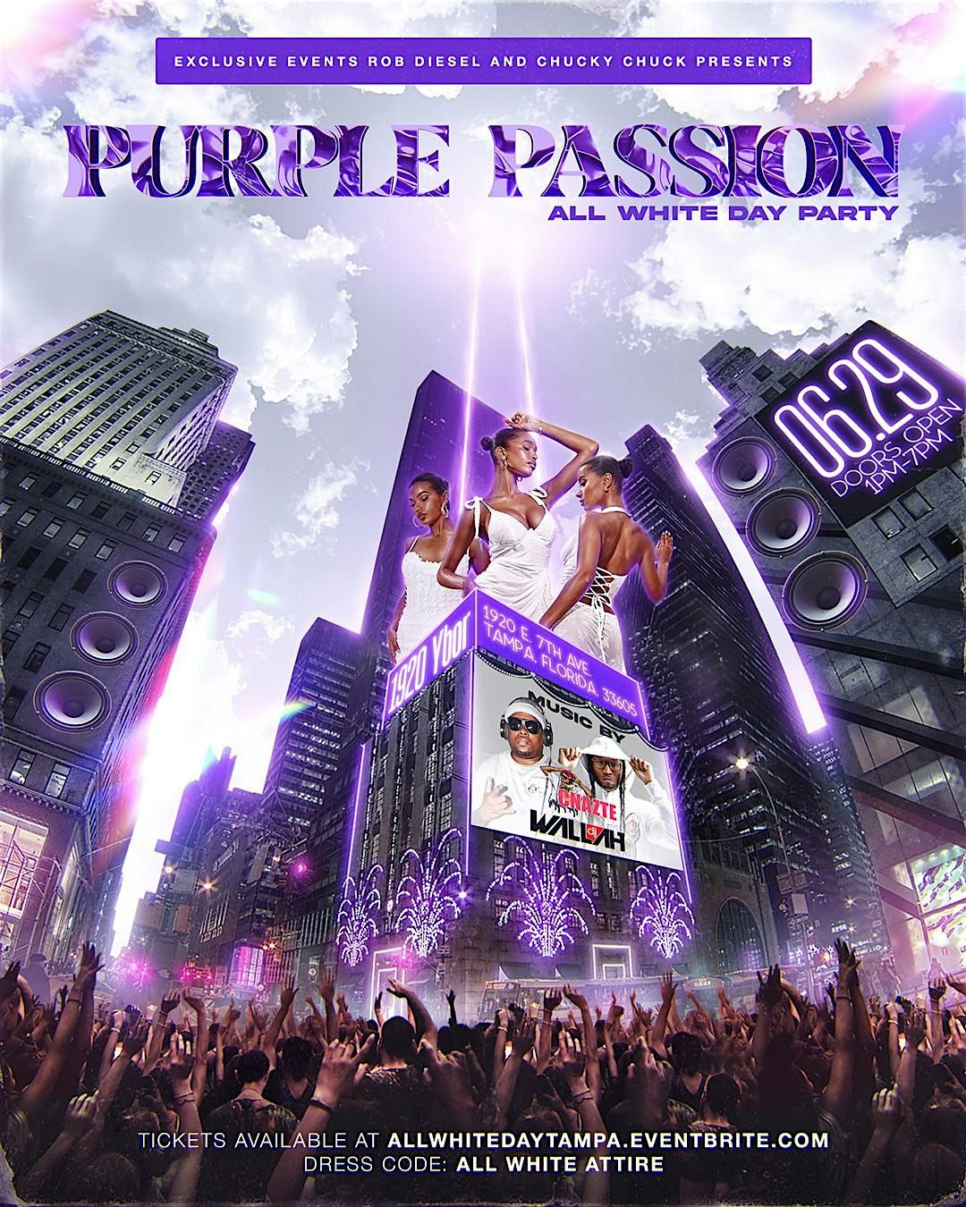 Purple Passion All White Day Party