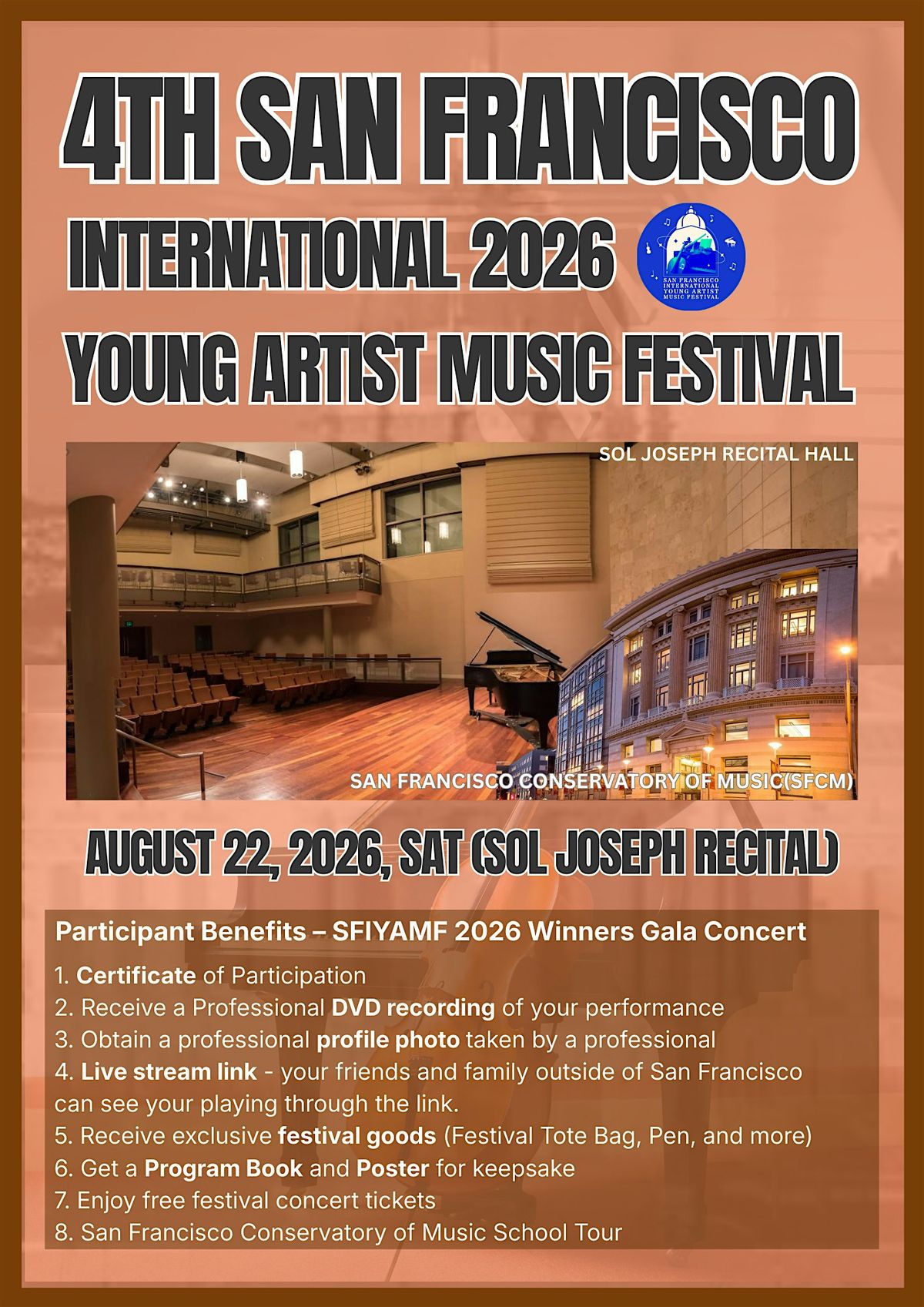 4th San Francisco International Young Artist Music Festival 2026