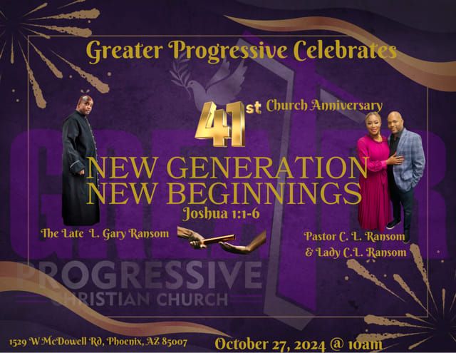 Greater Progressive 41st Church anniversary