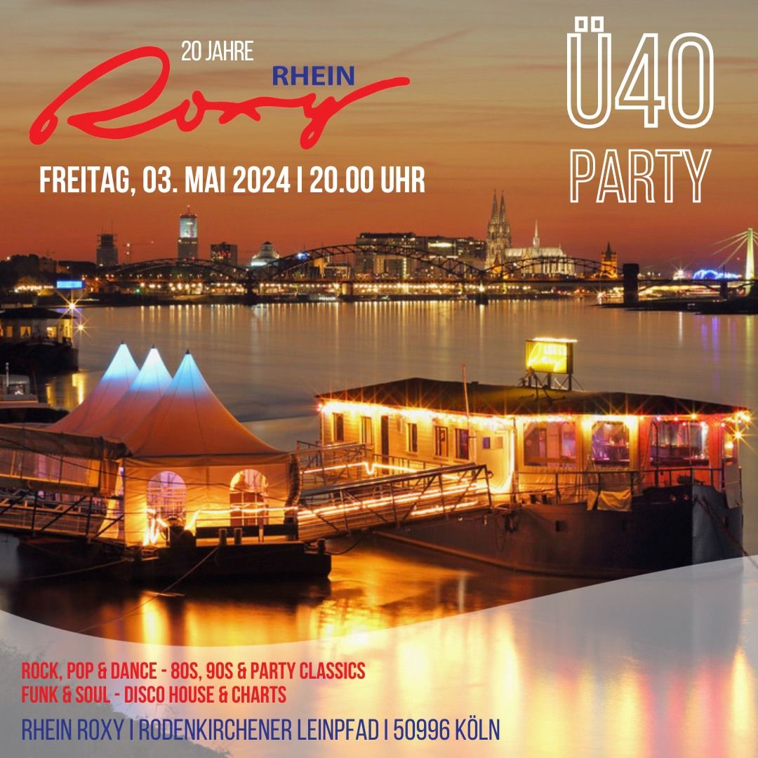 \u00dc 40 Party auf demKult Partyschiff mit Top DJ
