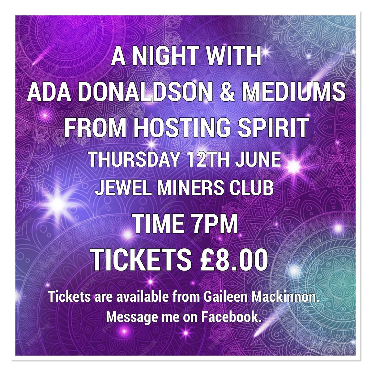 ADA DONALDSON & Hosting Spirit Mediums Charity Night