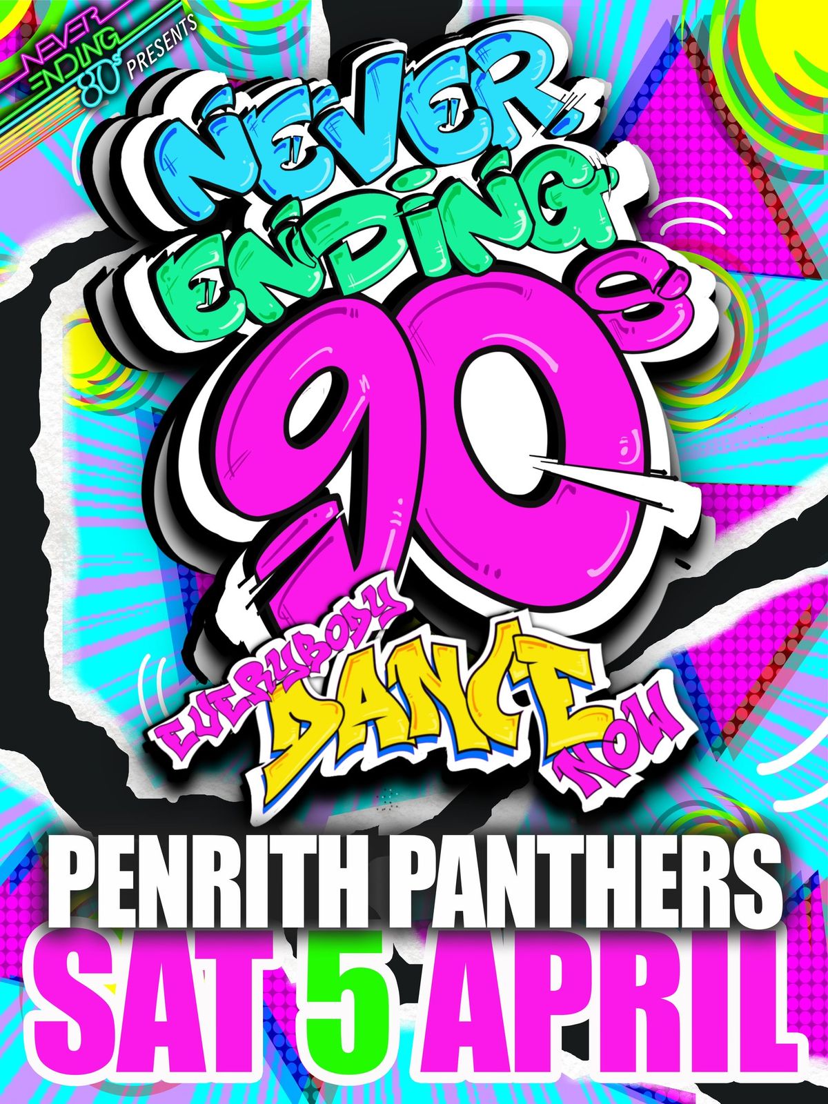 Never Ending 90s PARTY Returns - PENRITH PANTHERS Evan's Theatre 