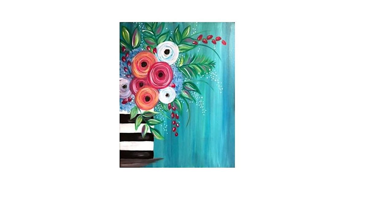 SUMMER IN BLOOM CANVAS PAINTING CLASS