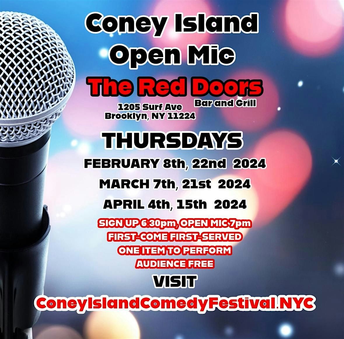 Coney Island Open Mic series