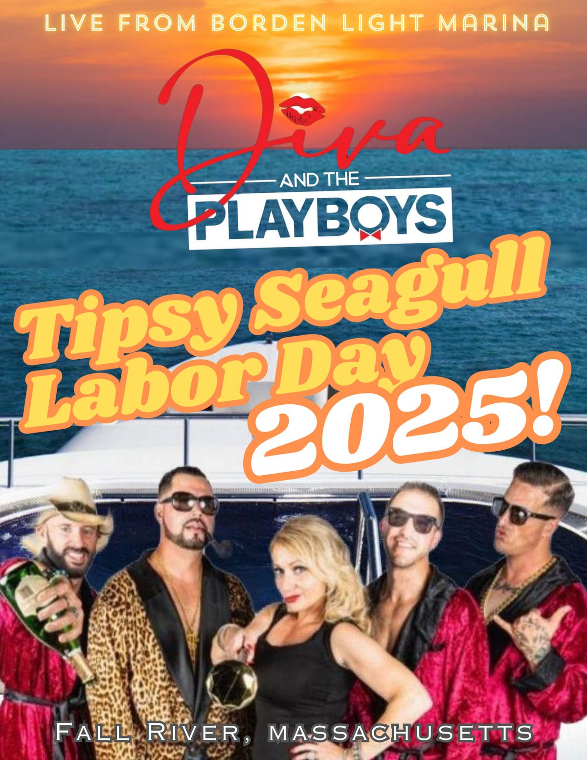 Diva and Playboys at Tipsy Seagull Labor Day 9\/1\/25!