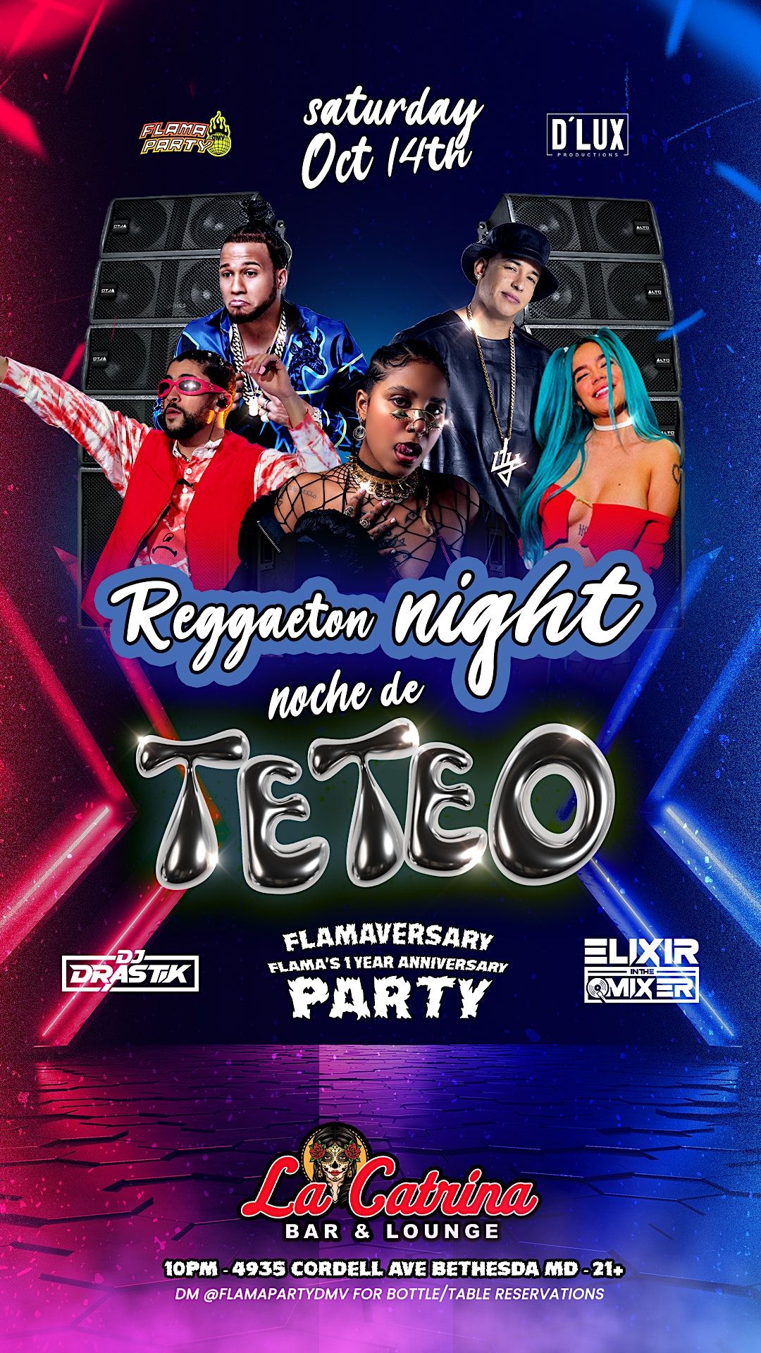 Reggaeton Night: Noche de Teteo @ La Catrina Bar & Lounge