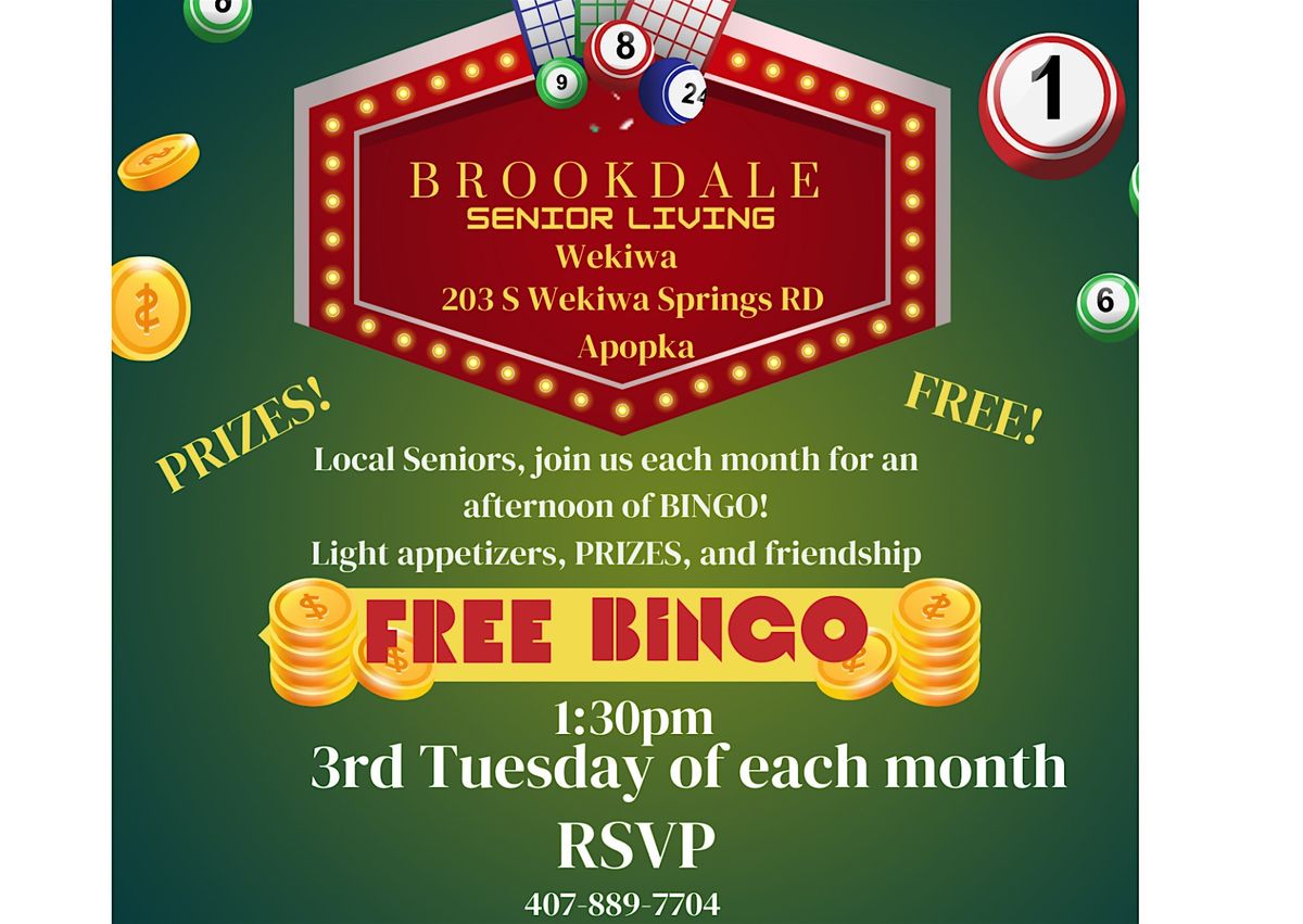 Free Bingo at Brookdale Wekiwa