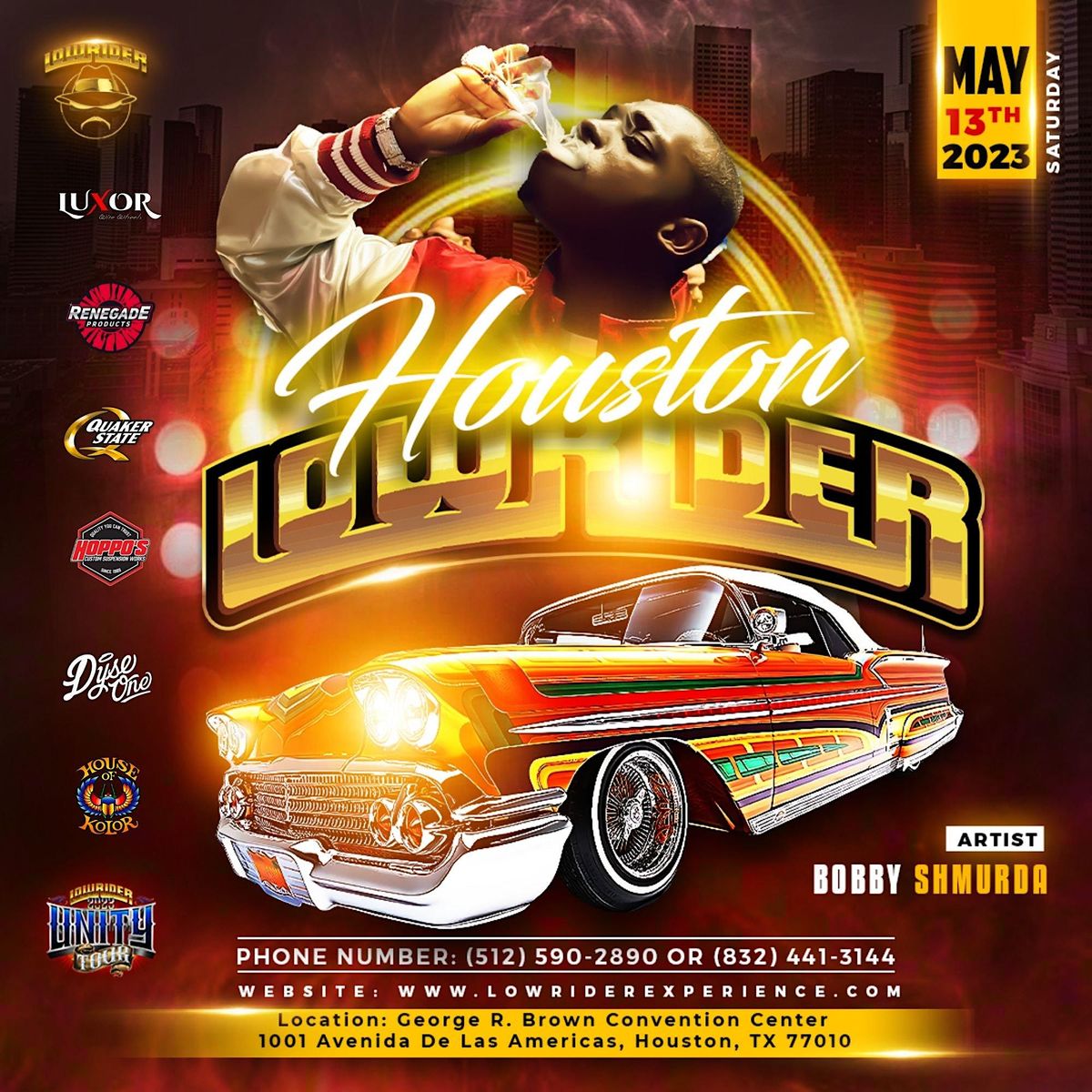 Houston Lowrider Super Show, R. Brown Convention Center, Houston