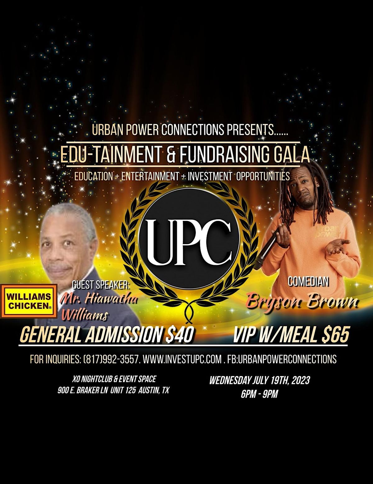 UPC Presents Edutainment & Fundraising Gala