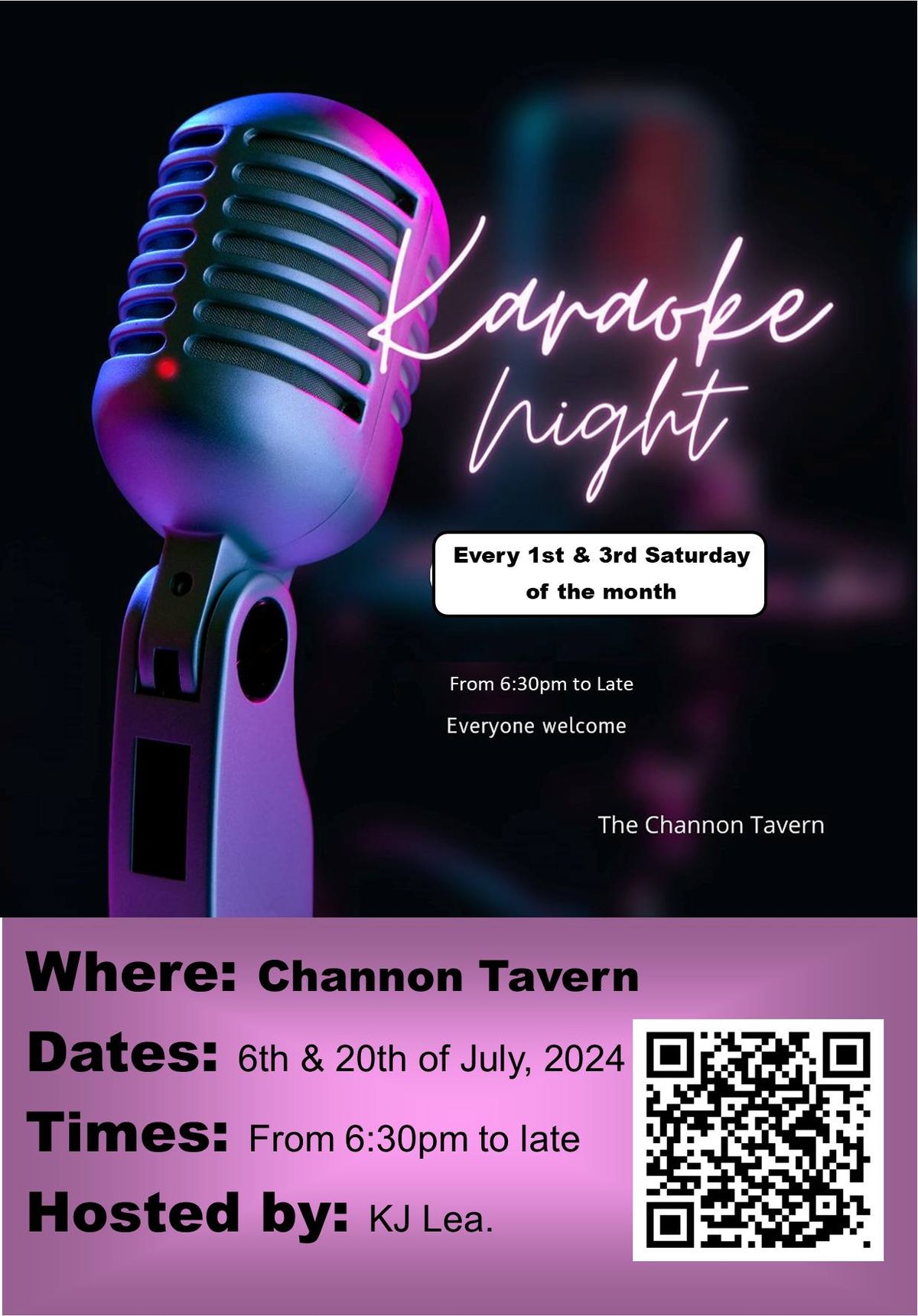 Karaoke Night at The Channon Tavern