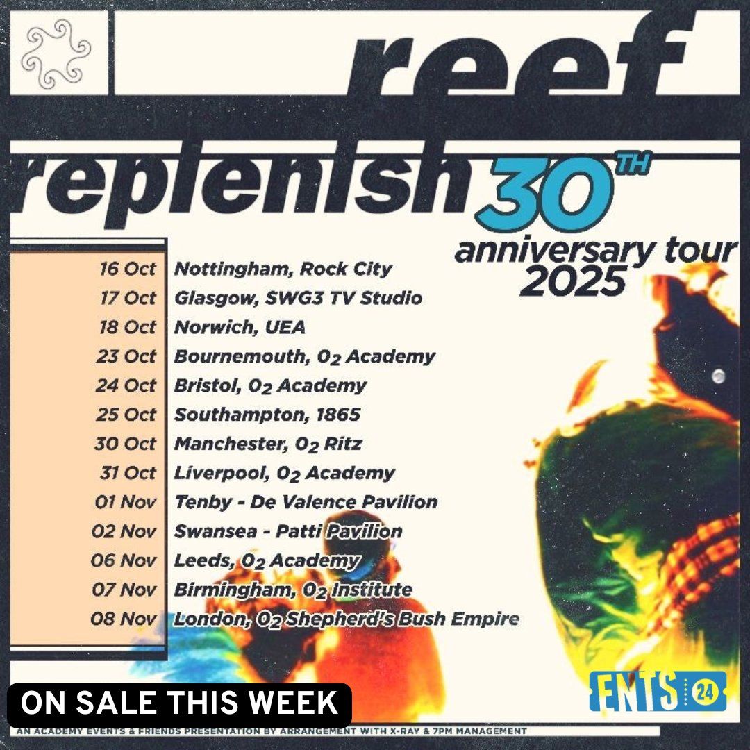 Reef Southampton Tickets