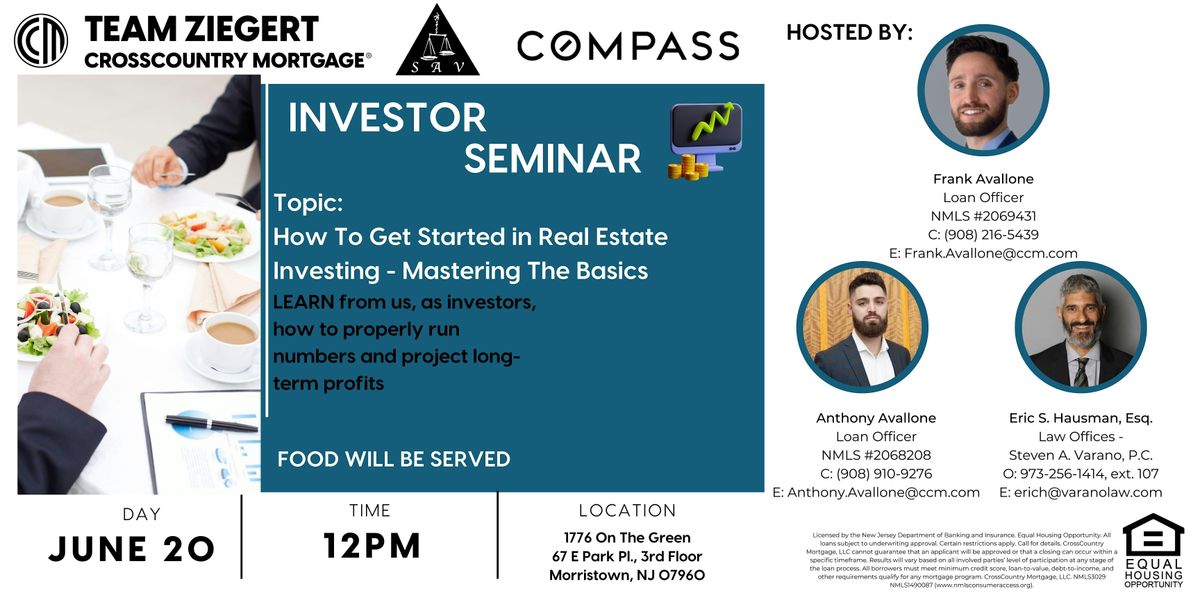 Investment Seminar- How to get started in real estate investing COMPASS