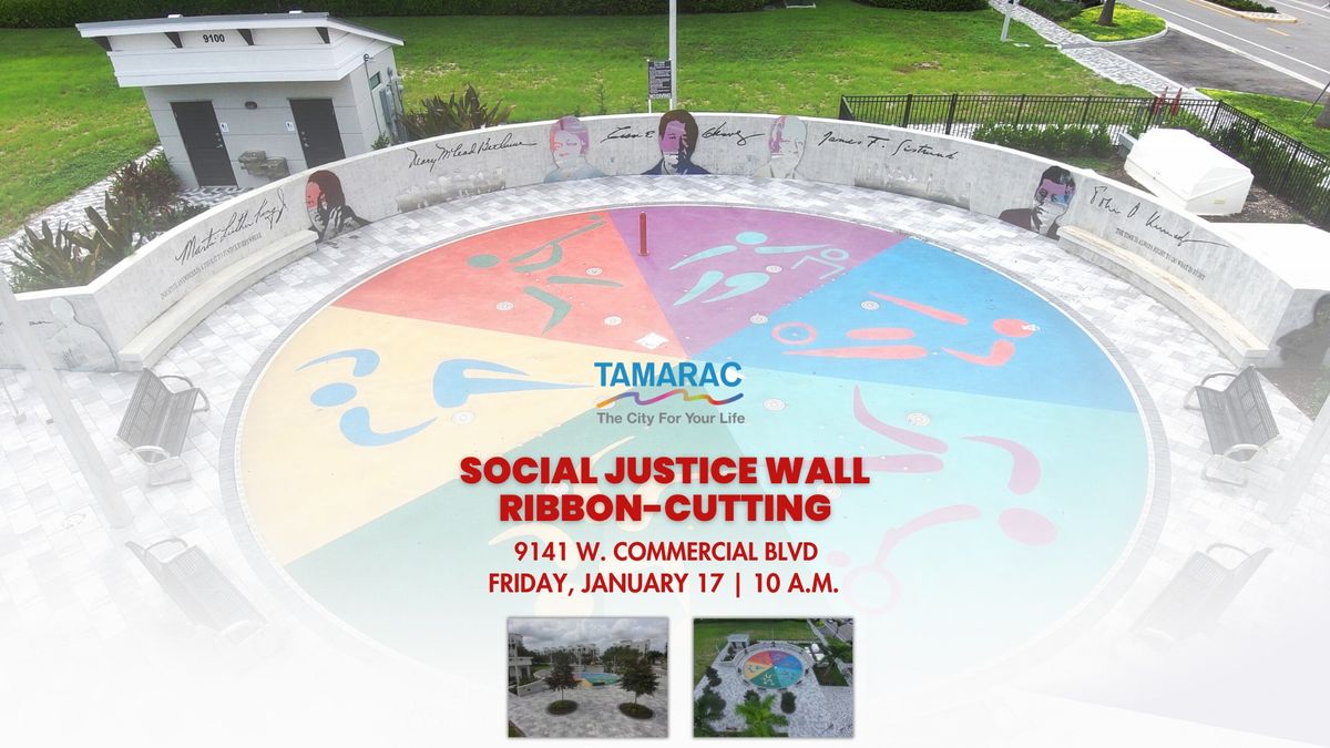 Social Justice Wall Ribbon-Cutting