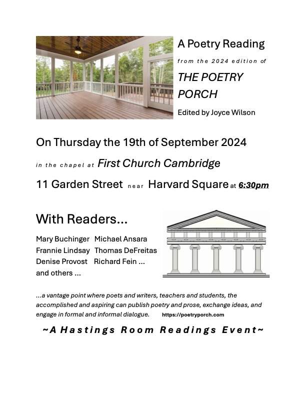 The Poetry Porch!